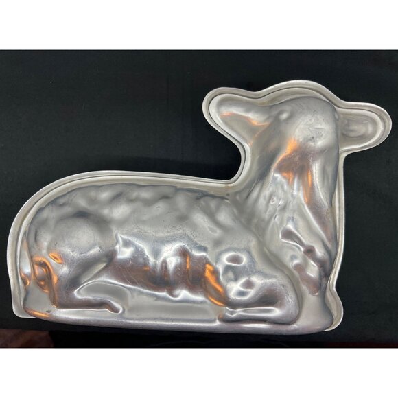 Vintage Aluminum Lamb Cake Mold Set - Picture 1 of 6